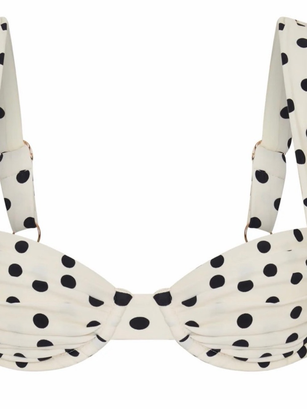 Vacay Rhodes top ivory polka